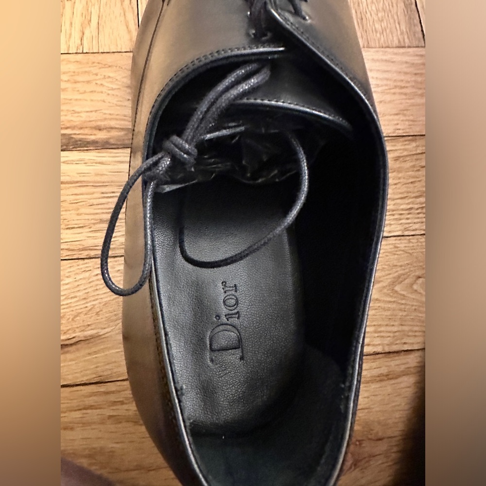 Dior mens Derby Shoe - black size 42.5 - Picture 4 of 10